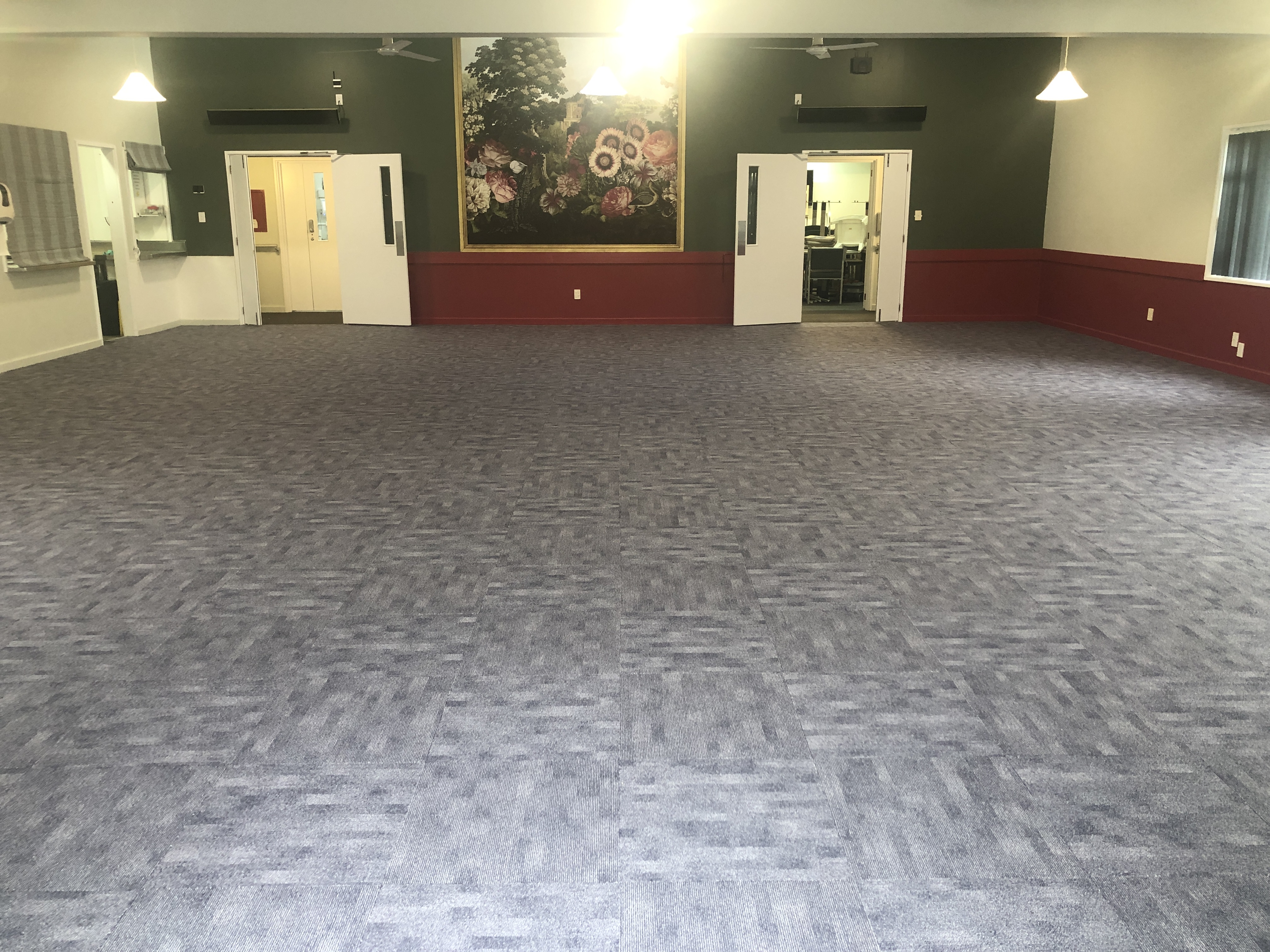 Hillview new flooring in the dining room 